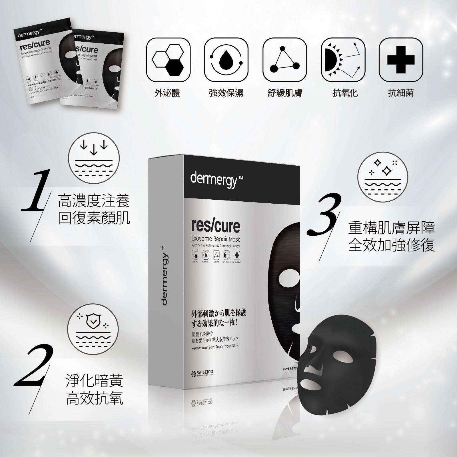 dermergy 外泌體修復面膜 (5片/盒)